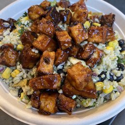 El Jefe with bbq tofu! Delicious!
