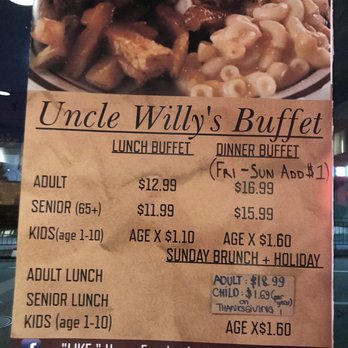 Uncle Willy's - Buffets Near Me - Burnaby, British Columbia Uncle Willy's - Buffets Near Me - Burnaby, British Columbia