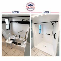 Top Notch Remodelers - Nath to shower bathroom remodel in Hudson, Florida