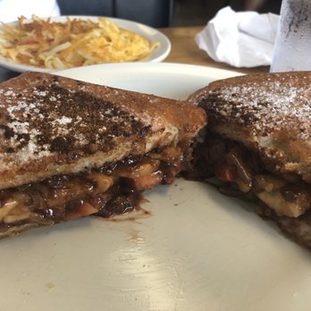 Beachside Cafe - Stuffed strawberry banana French toast with Nutella! - Breakfast & Brunch Near Me - Indialantic, Florida