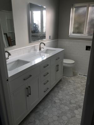 Bathroom Remodeling - At KRC Custom Remodeling, we can assist with the installation of features like grab bars and other assistive appliances. We can also perform total tear-downs and renovations. If you’ve been dreaming of having your very own, spacious wet room with multiple shower heads, an elevated toilet and totally slip-proof floors, we’re definitely the company to call. We can also take care of your frameless shower enclosure installs, tub replacements, vanity replacements and more. Best of all, our enduring relationships with the industry’s top suppliers prevents problems like materials-related delays and other frustrating hold-ups. KRC Custom Remodeling can get the work done on a schedule that’s right for you so that you aren’t missing the use of high-traffic and undeniably important rooms in order for you to reach your remodeling goals. Bathroom Remodeling - At KRC Custom Remodeling, we can assist with the installation of features like grab bars and other assistive appliances. We can also perform total tear-downs and renovations. If you’ve been dreaming of having your very own, spacious wet room with multiple shower heads, an elevated toilet and totally slip-proof floors, we’re definitely the company to call. We can also take care of your frameless shower enclosure installs, tub replacements, vanity replacements and more. Best of all, our enduring relationships with the industry’s top suppliers prevents problems like materials-related delays and other frustrating hold-ups. KRC Custom Remodeling can get the work done on a schedule that’s right for you so that you aren’t missing the use of high-traffic and undeniably important rooms in order for you to reach your remodeling goals.