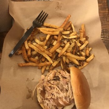 Mission BBQ - Pulled chicken and fries. - Barbeque Near Me - Chesapeake, Virginia Mission BBQ - Pulled chicken and fries. - Barbeque Near Me - Chesapeake, Virginia