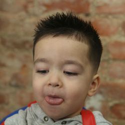 The Men's Club Barber Shop - Textured fade on a 2 year old