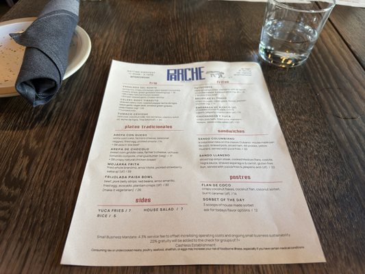 Menu photo 1 Parche Oakland, CA