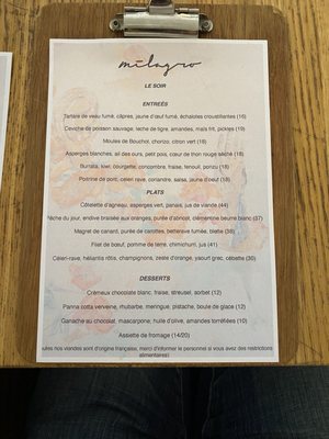 Menu photo 4 milagro Paris, 