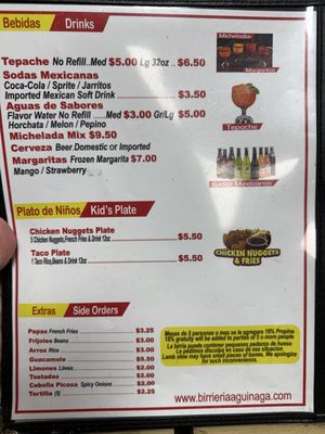 Menu photo 5 Birriería Aguiñaga Garland, TX Menu photo 5 Birriería Aguiñaga Garland, TX