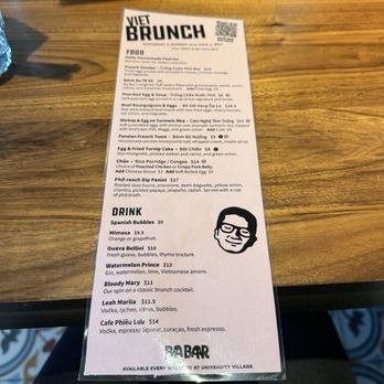 Ba Bar - Brunch menu - Vietnamese Near Me - Seattle, Washington Ba Bar - Brunch menu - Vietnamese Near Me - Seattle, Washington