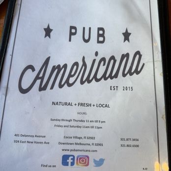 Pub Americana - Bars Near Me - Cocoa, Florida