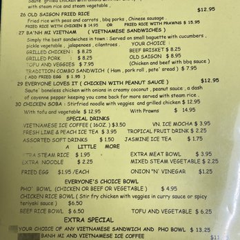 Old Saigon Pho Restaurant - Menu - Vietnamese Near Me - Tukwila, Washington