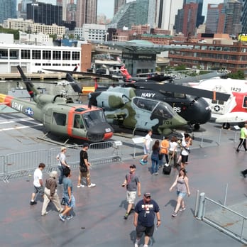 Intrepid Museum - Some of the many aircraft on the USS Intrepid - Museums Near Me - New York, New York