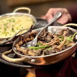 Old Hickory Steakhouse - Sides: mashed potatoes and mushrooms