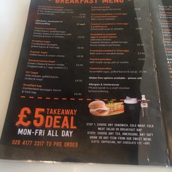 Fulla Beans - Menu