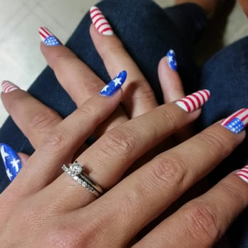 Fabulous Nails - Ms. Barrow did my nails for july 4th, she free-handed everything! She is amazing!!! - Nail Salons Near Me - Manning, South Carolina