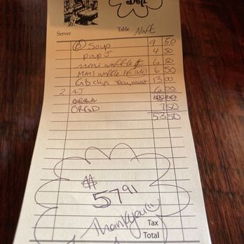The Yellow Deli - Bill - Sandwiches Near Me - Vista, California