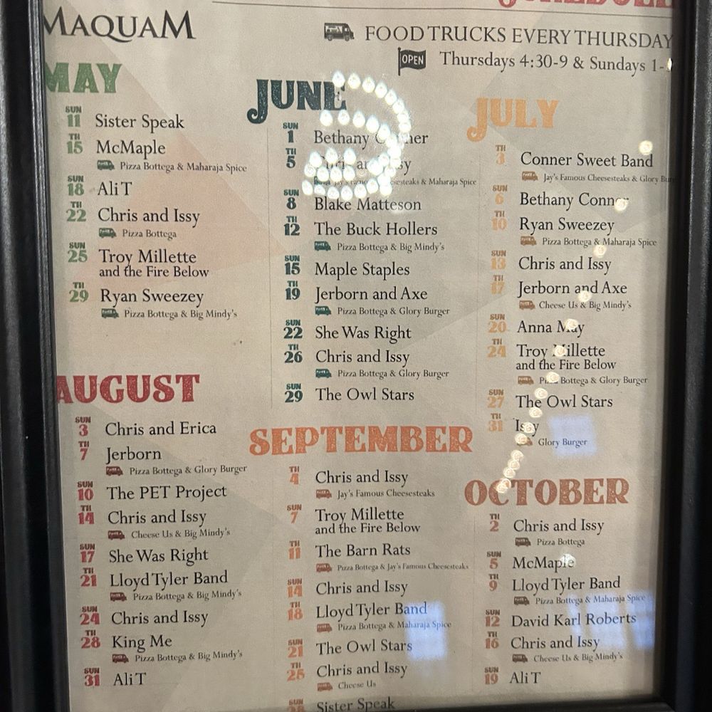 Maquam Barn and Winery - A entertainment flyer - Wineries Near Me - Milton, Vermont Maquam Barn and Winery - A entertainment flyer - Wineries Near Me - Milton, Vermont