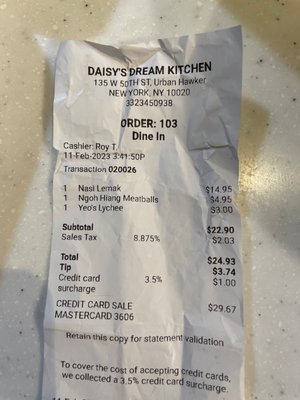 Daisy's Dream at Urban Hawker by null