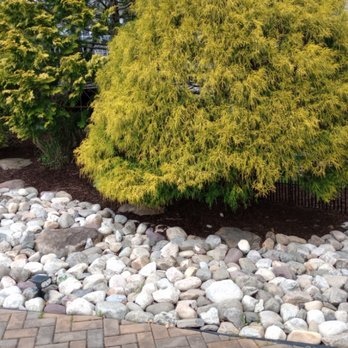 Beach Property Pros - a gravel bed in front of a house - Landscaping Near Me