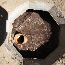 Johnny Boys Pumping - Septic tank full of roots...homeowner be aware trees close to your septic tank will cause alot of damage to your system and tank ..