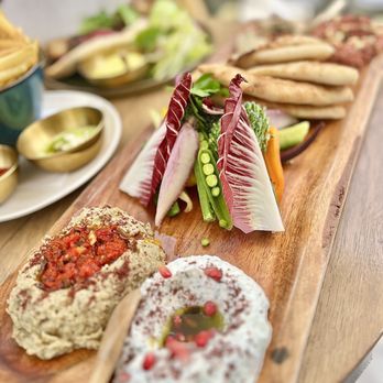 Calabra - Mezze sampler ($49) - Mediterranean Near Me - Santa Monica, California Calabra - Mezze sampler ($49) - Mediterranean Near Me - Santa Monica, California