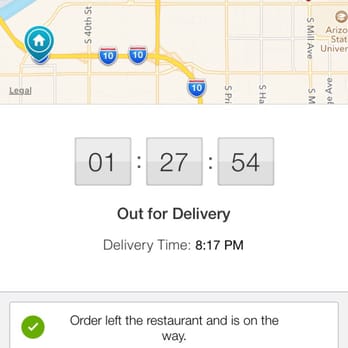 414 Pub & Pizza - Tempe - As u see my order was suppose to be here at 8:17 it is now 9:30 - Pizza Near Me - Tempe, Arizona