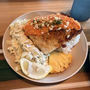 Coconut's Fish Cafe - Kamaole - Macadamia Nut Crusted Mahi Mahi Plate - Seafood Near Me - Kihei, Hawaii Coconut's Fish Cafe - Kamaole - Macadamia Nut Crusted Mahi Mahi Plate - Seafood Near Me - Kihei, Hawaii