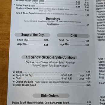 Capra's Italian Deli - Menu OCT 2022 - Italian Near Me - High Point, North Carolina