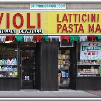 Dairy Maid Ravioli - the front of a restaurant - Pasta Shops Near Me - Brooklyn, New York Dairy Maid Ravioli - the front of a restaurant - Pasta Shops Near Me - Brooklyn, New York