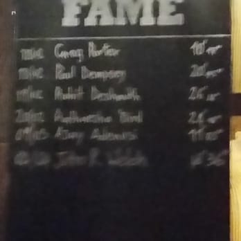 Shaker & Company - John W getting his name on the Fame board. - Cocktail Bars Near Me - London, XGL