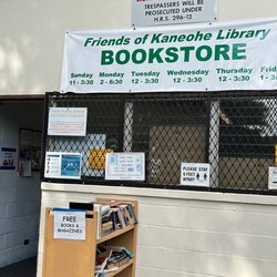 Friends of Kaneohe Library - Outside bookstore