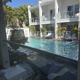 Room view of the courtyard pool Room view of the courtyard pool