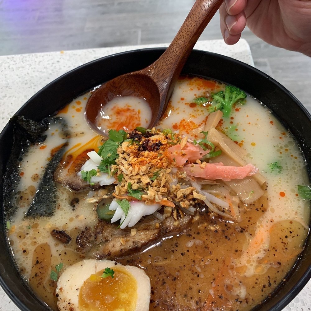 Noodle Master - Pasadena - J2. Black Garlic Spicy Tonkotsu Ramen - Chinese Near Me - Pasadena, Texas