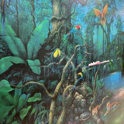 Jurassic Mountain - Bathroom mural