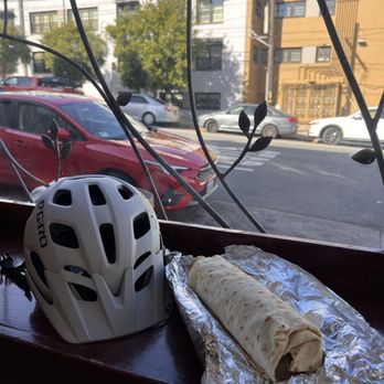 opa cafe - My helmet for size! The deluxe falafel wrap is huge! - Mediterranean Near Me - San Francisco, California opa cafe - My helmet for size! The deluxe falafel wrap is huge! - Mediterranean Near Me - San Francisco, California