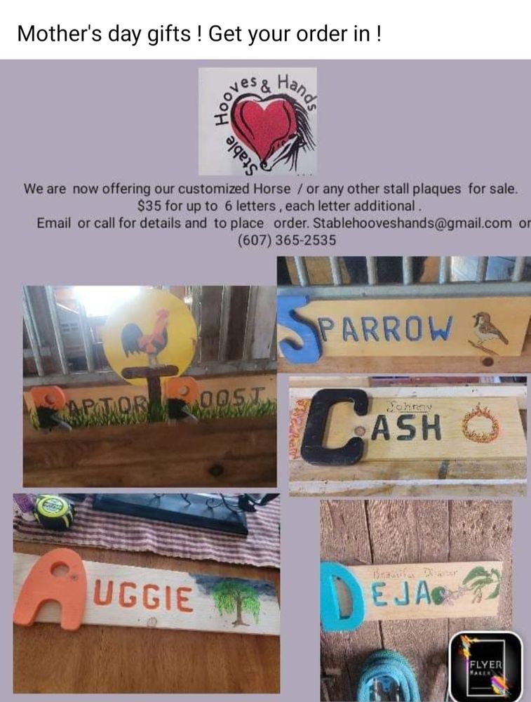 STABLE HOOVES & HANDS Updated July 2024 146 County Rd 27