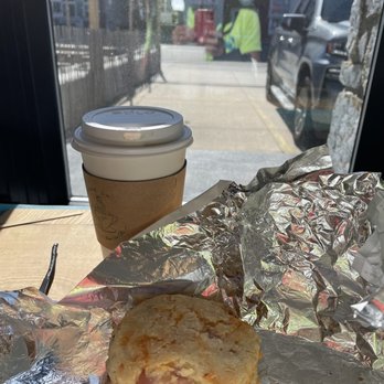 Shorebreak Cafe - Coffee and bacon cheddar biscuit - Bakeries Near Me - Sea Isle City, New Jersey