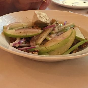 19 Steak and Seafood - The apple Brie salad on a bed of walnuts...not bad just a bit strange with no lettuce - Seafood Near Me - Florence, Indiana