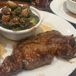 12oz ribeye with Brussels sprouts 12oz ribeye with Brussels sprouts