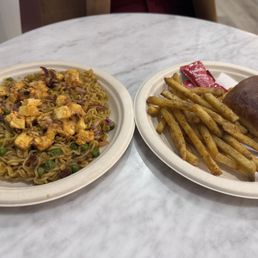 Maggie and Poppin Paneer sandwich with Indian Fries Maggie and Poppin Paneer sandwich with Indian Fries