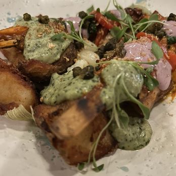 La Mar - Octopus grilled with potatoes. - Peruvian Near Me - Bellevue, Washington