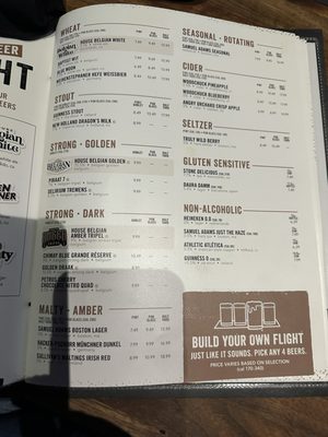 Menu photo 6 Yard House Northridge, CA