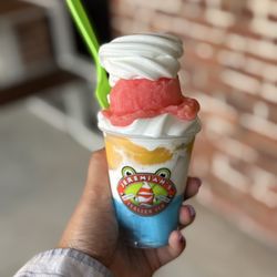Jeremiah's Italian Ice - Small w/ watermelon, mango, and blue razz