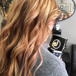 Flirt Salon & Spa - Hair by Shannon at FLIRT SALON AND SPA..rose gold highlights, with honey highlights as well 11/2016