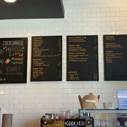 Menu as of Oct 2025