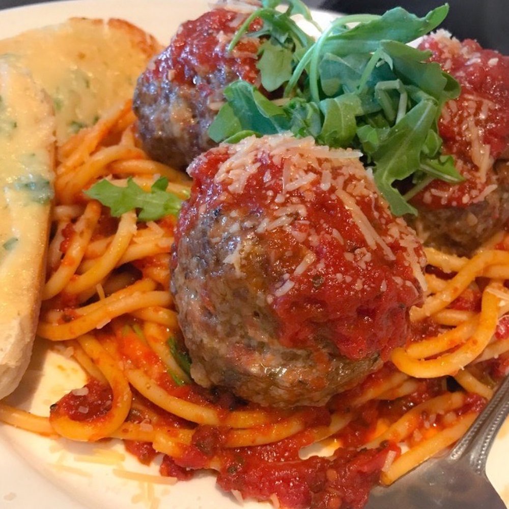 Jams Midtown - Bucatini with Meatballs - Bars Near Me - Omaha, Nebraska
