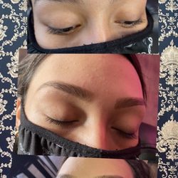 Aaina Threading Houston- Jones/Clay/Louatta  After eye brow Tinting and Threading