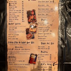 Potter Pizza - Menu Front