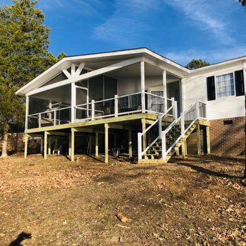 All Southern Construction - Covered porch with deck and screen room - Roofing Near Me All Southern Construction - Covered porch with deck and screen room - Roofing Near Me