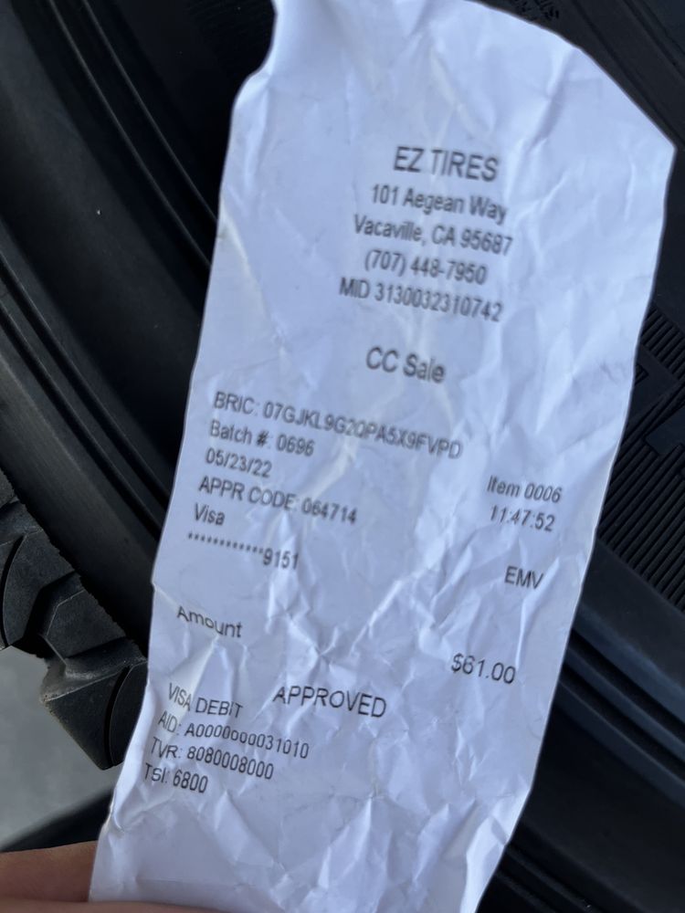 EZ TIRE SHOP 84 Reviews Tires 101 Aegean Way, Vacaville, CA