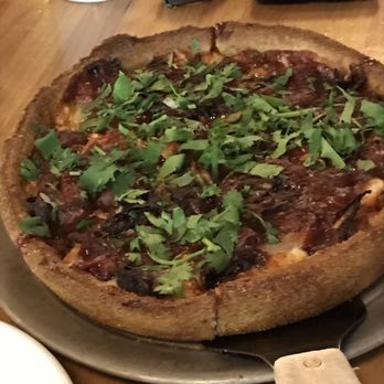 Blue Line Pizza - deep dish BBQ chicken - Pizza Near Me - Mountain View, California Blue Line Pizza - deep dish BBQ chicken - Pizza Near Me - Mountain View, California