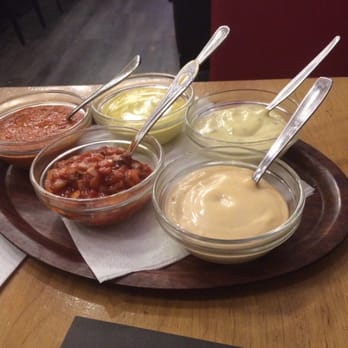 Le Nil - Sauces. The curry one was incredible! - Middle Eastern Near Me - Brussels, BRU Le Nil - Sauces. The curry one was incredible! - Middle Eastern Near Me - Brussels, BRU